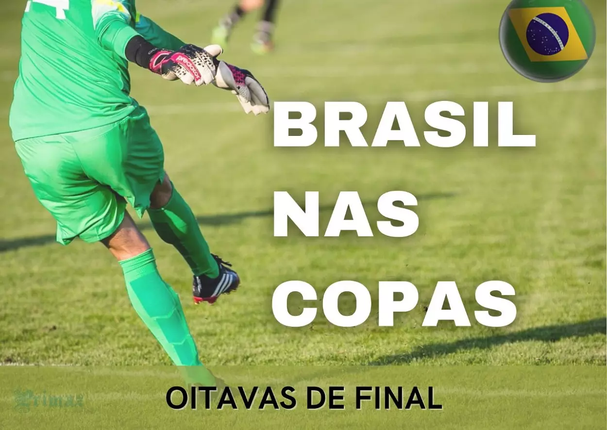 Brasil só foi eliminado uma vez nas oitavas de final da Copa do Mundo