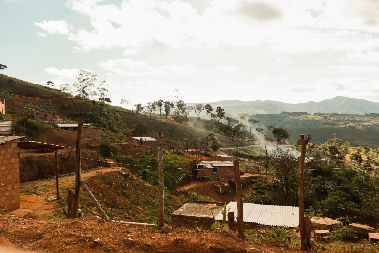 Ocupação Vila Serrinha nas proximidades do Bairro Santa Rita de Cássia em Mariana