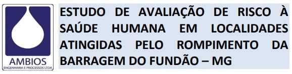 Laudo aponta riscos à saúde de atingidos pela lama da barragem de Fundão