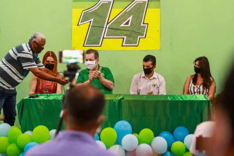 Vice-presidente do PTC na mesa da convenção do PTB. Partido não lançou candidatos em 2020 mas declarou apoio a Roberto Rodrigues e Deyvson Ribeiro. Foto: Lui Pereira/Agência Primaz