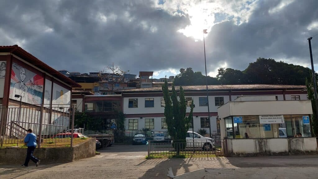 Prédios do Instituto de Ci~encias Sociais Aplicadas da Universidade Federal de Ouro Preto, em Mariana, Minas Gerais