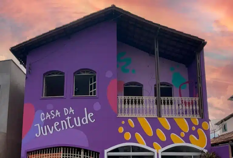 Fachada da Casa da Juventude em Ouro Branco