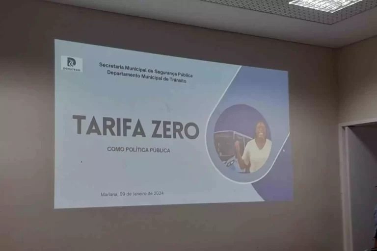 Apresentação do histórico do programa Tarifa Zero