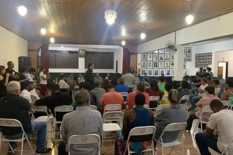 A reunião aconteceu na sede da Associação Musical de São Sebastião de Passagem.