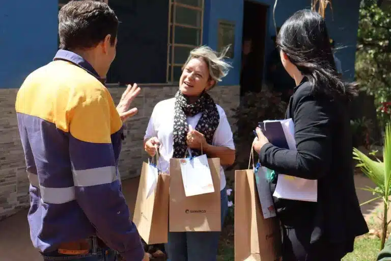 Samarco visitou a COTREM e a Academia Marianense de Bordado para realização das atividades programadas durante o “Café Social” realizado em julho